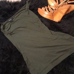 Arden b one shoulder top army green color.